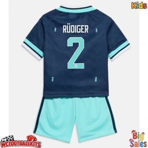 Germany Antonio Rudiger #2 Replica Away Stadium Kit for Kids World Cup 2026 Short Sleeve (+ pants)